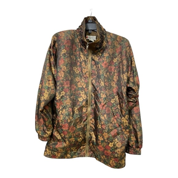 Vintage Lavon 80s 90s Floral Tracksuit Windbreaker Full Zip Jacket S - Picture 1 of 8